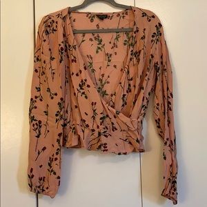 Topshop Rose wrap top